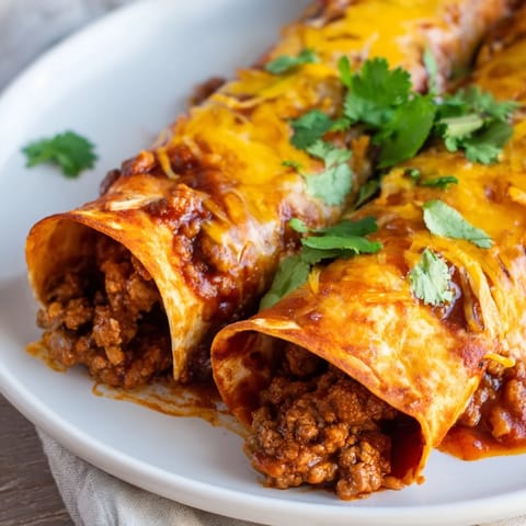 Beef Enchiladas with Cheese