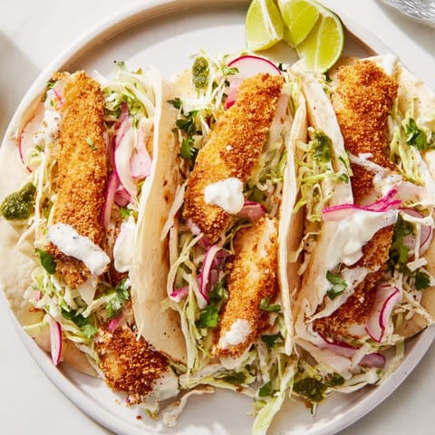 Crispy Grilled Fish Tacos