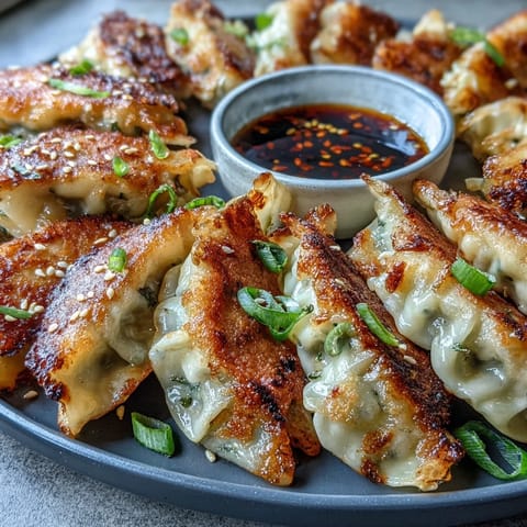 Smashed Gyozas Crispy Pan-Fried