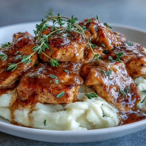 Slow Cooker Honey Mustard Chicken breasts simmering in a velvety, golden sauce, ready to serve over fluffy white rice for a comforting family dinner.