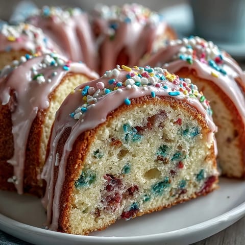 Whimsical spring cake with pastel buttercream, rainbow sprinkles, and dreamy frosting swirls.  