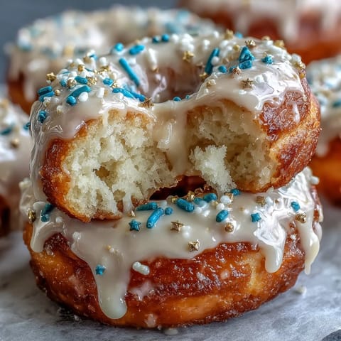 Graduation party donut tower with sprinkles, a colorful and festive dessert centerpiece perfect for celebrating graduates in style.