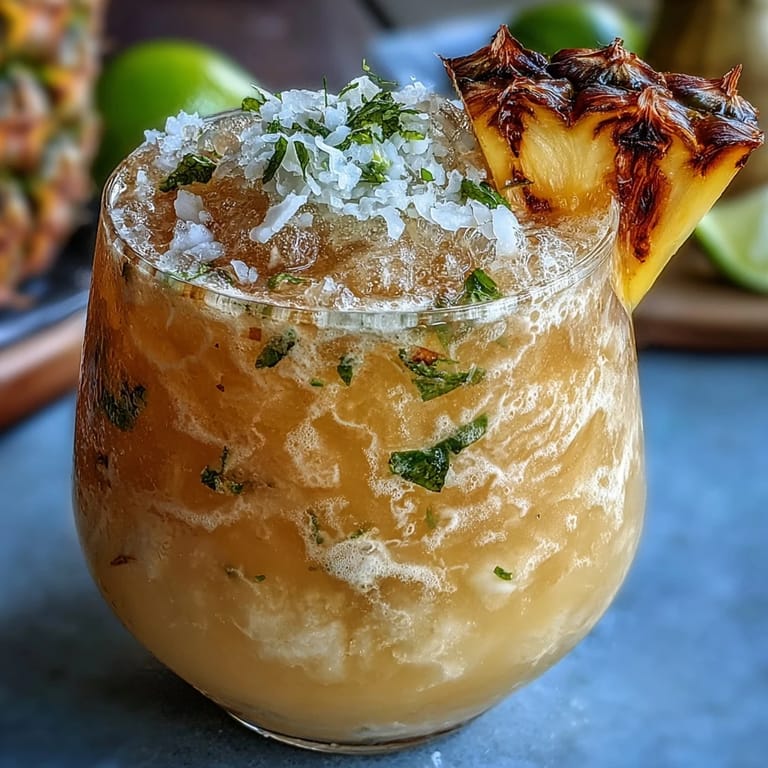Sip this creamy Pineapple Coconut Agua Fresca, a healthy Mexican-inspired beverage.