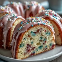 Whimsical spring cake with pastel buttercream, rainbow sprinkles, and dreamy frosting swirls.  