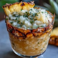 Refreshing Pineapple Coconut Agua Fresca with lime, perfect for summer afternoons.